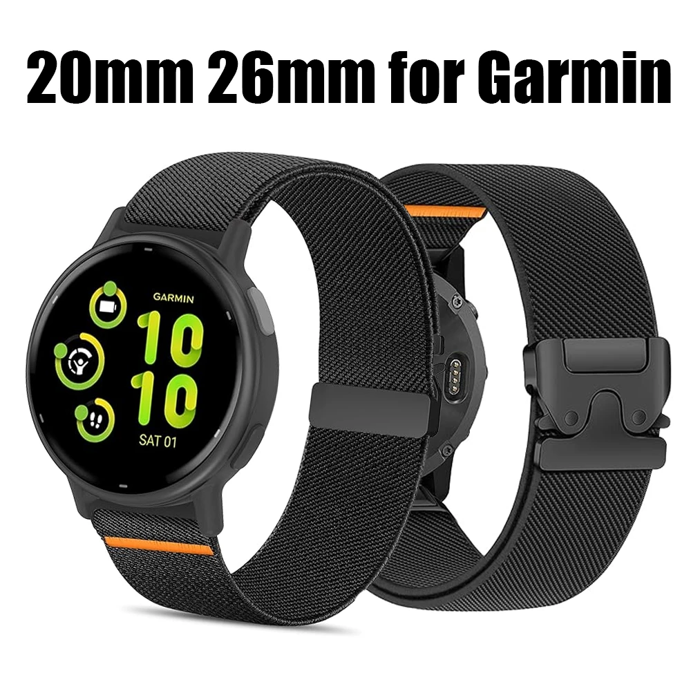 Premium Parachute Nylon Watch Band – 22mm/26mm Adjustable Strap Bracelet