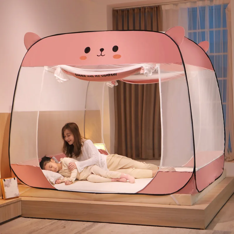 installation-free magic mosquito net mother baby fall-proof