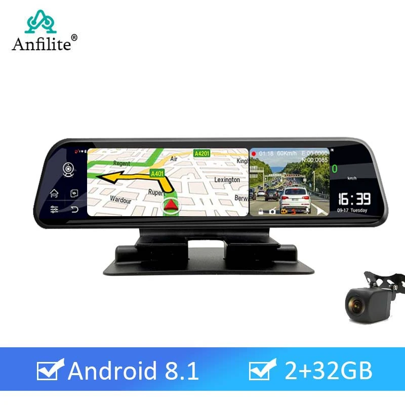 truck gps 4G 12 inch GPS Navigation Dashboard Android 8.1 ADAS Car Navigator Rearview Mirror DVR Camera Recorder 1080P APP Remote Monitor gps system for car