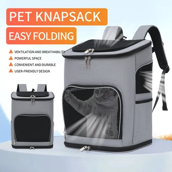 Breathable Pet Cat Carrier Backpack 1