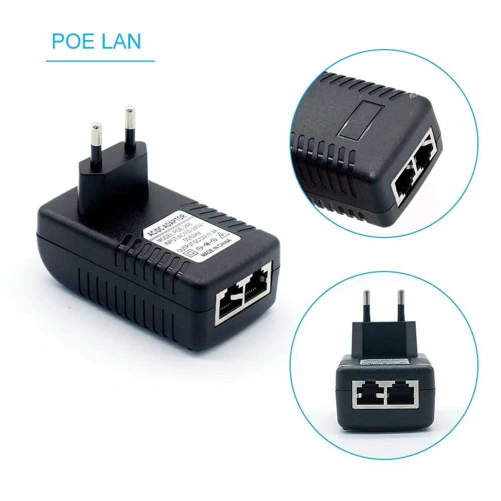 POE Injektor AC 220V zu DC 48V 0,5 A Netzteil Über Ethernet Adapter für  802,3 af CCTV sicherheit Kamera IP Telefon - AliExpress