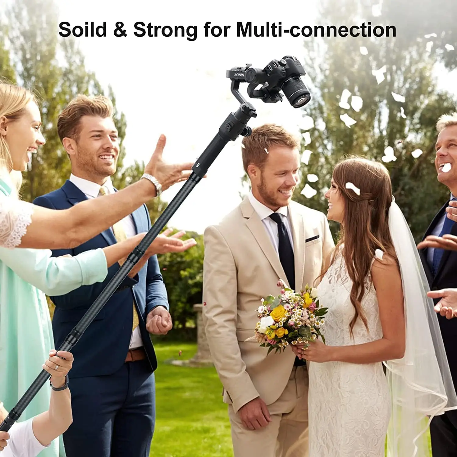 Ulanzi DH10 DJI Ronin S SC RSC2 Extension Rod Pole Selfie Stick Carbon Fiber Telescopic Zhiyun Feiyu Gimbal Accessories camera accessories