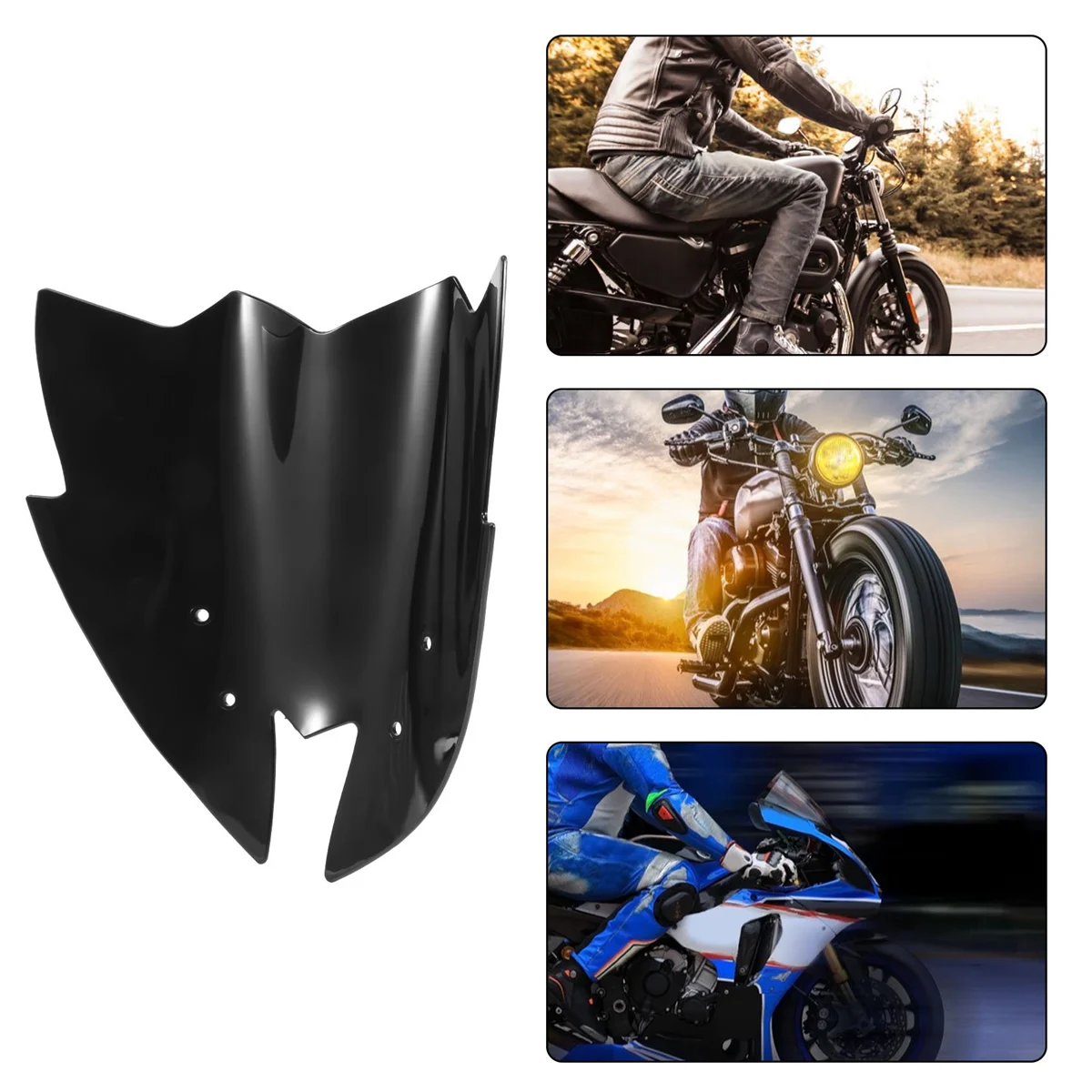 

Козырек на лобовое стекло мотоцикла черный для Z800 2012-2016