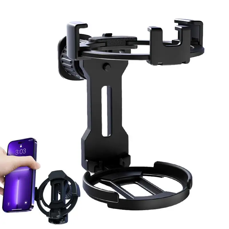 

Car Air Outlet Beverage Cup Holder ABS Multifunctional Auto 2-In-1 Design Phone Drink Holder Durable Vent Mount Cars Accessories