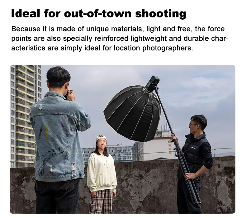 Softbox Bowen Mount CH-P 50cm 70cm 90cm Soft Box with Grid for Speedlight Flas