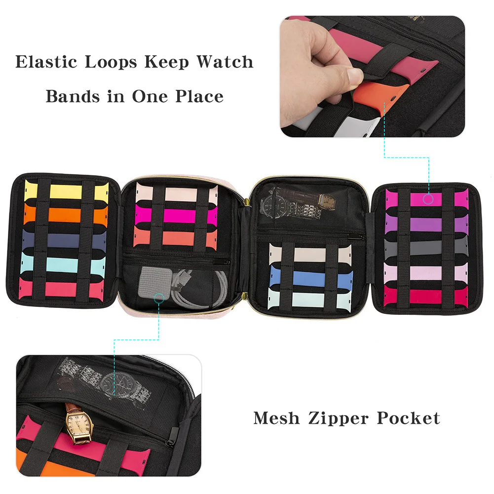 Smart Watchband Velvet Storage Hanging Bages Watch Strap Storage Bags Watchse Strap Accessories Bag Jewelry Box