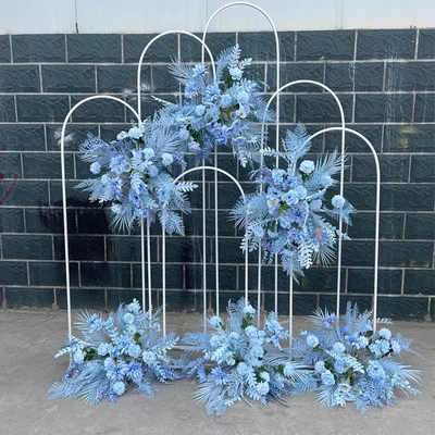 Esküvői Dekoráció Kellékek Party Háttér Fali Fém Vasállvány Születésnapi Ballonkészlet Virágajtó