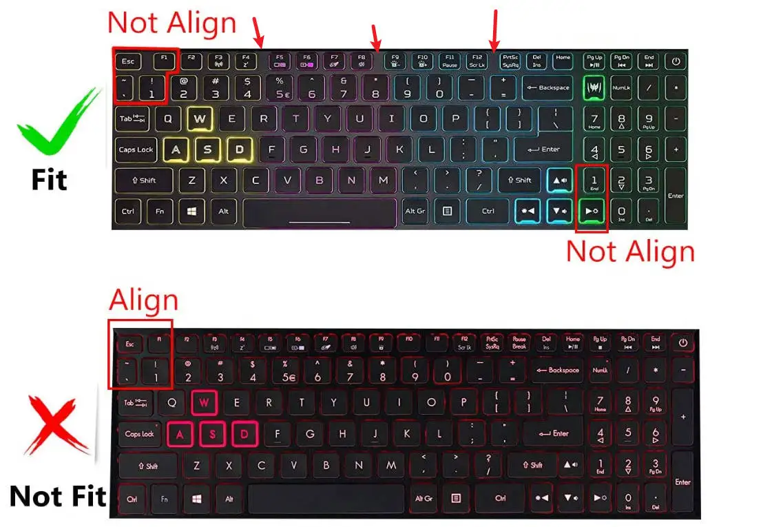Bàn Phím laptop Acer Nitro 5 AN515-43 AN515-44 AN515-54 AN517-51 AN517 Bàn Phím laptop Acer Nitro 5 AN515-43 AN515-44 AN515-54 AN517-51 AN517