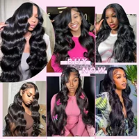 40 pouces tissage cheveux humains 3 4 faisceaux couleur naturelle vierge faisceaux double trame extension de cheveux bruts birmans brésiliens femme Body Wave Human Hair Bundles 7