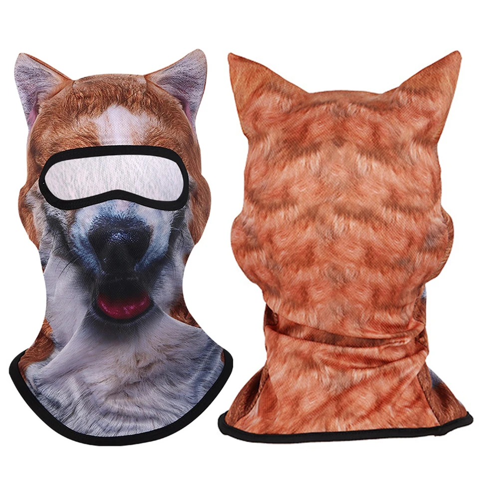 3D Animal Print Balaclava Mask for Outdoor Fun