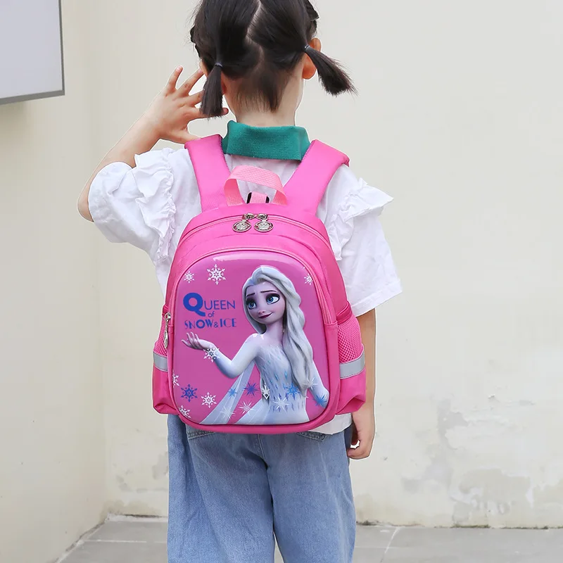 Disney Frozen Kindergarten Backpack For Girls Elsa Anna Primary Student Shoulder Orthopedic Bag Big Capacity Kids Gifts Mochilas