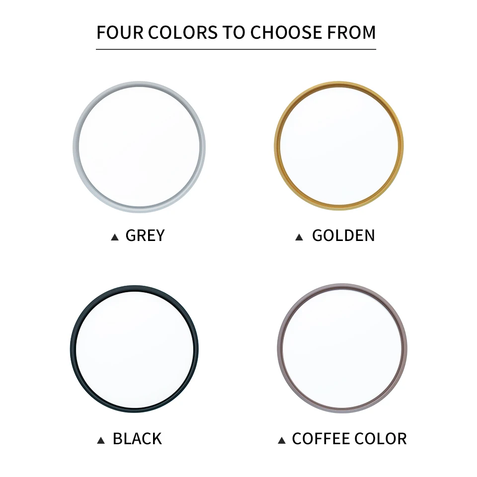 LED Ceiling Light Smart Remote Control Lamp 80W AC220V Tricolor Black Grey Golden Coffee Suitable For Indoor Bedroom Livingroom