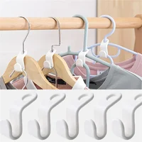 Mini Hanger for Wardrobe Connector Hangers Save Wardrobe Space Hook Up Cascading Plastic Coat Organizer Clothing Storage Home 2