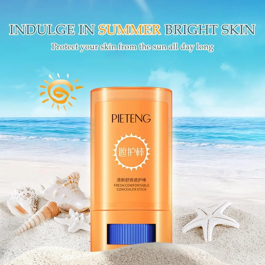 Face Body Sunblock Stick Whitening Sunscreen Moisturizing UV Protector Refreshing Isolation Brightening Concealer Waterproof