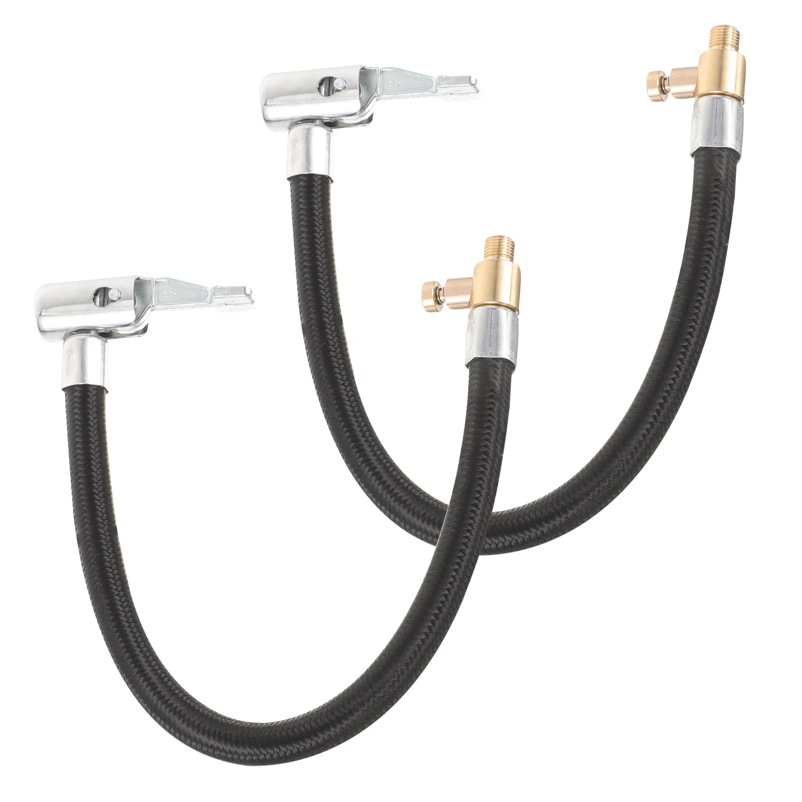 

2 Pcs Inflatable Tube Inflator Universal Compressor Air for Hose Adapter Motorbike