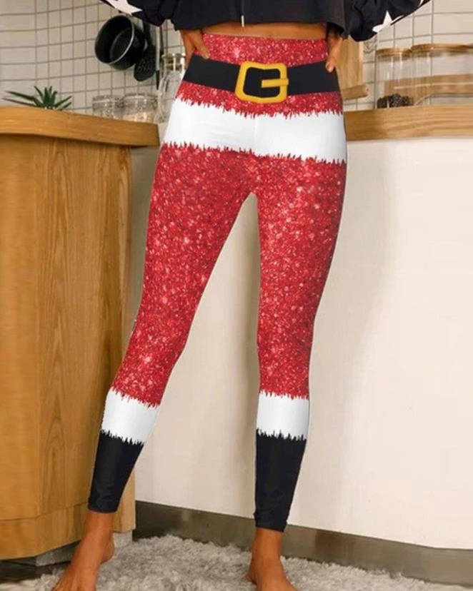 Schots Percentage Voorspellen Christmas Leggings Women 2022 Autumn High Waist Graphic Print Casual  Fashion Skinny Long Sporty Yoga Pants| | - AliExpress