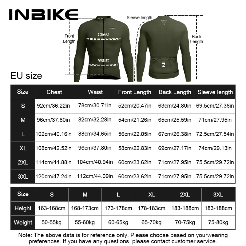 INBIKE Winter Cycling Bib Tights Set with Pad Long Sleeve Jersey Thermal Fleece Warm Pockets for Men Road Bike MTB Clothing Man