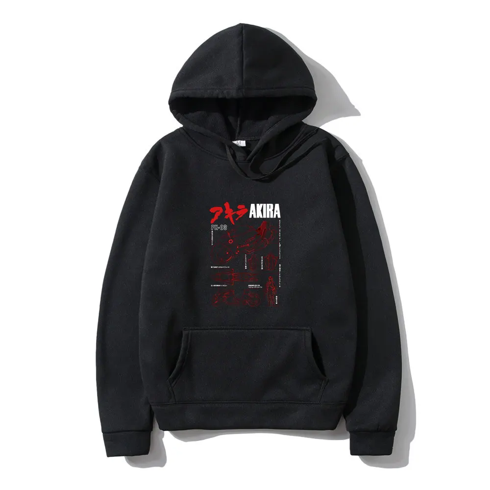 

Japanese Anime Akira Send A Friend A Simple Print Winter Long-sleeved Thick Design Niche Loose Casual Man Hoodie Oversized 2021