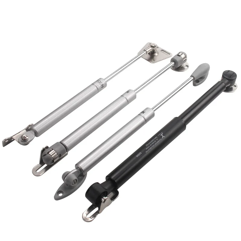 Kit 4 Vérins à Gaz Hydrauliques - Amortisseurs Pour Portes D'armoire Et Couvercles De Meubles - Argenté