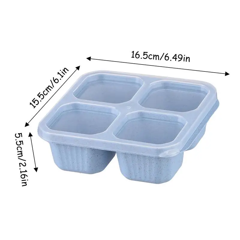 Bento Snack Boxes, Meal Prep Container 4-Section