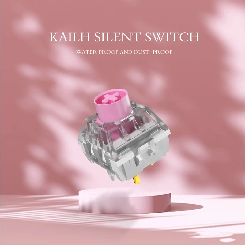 

70pcs Special Offer Kailh Box Silent Pink Switch Mechanical Keyboard Switch Waterproof And Dustproof 3pins Linear