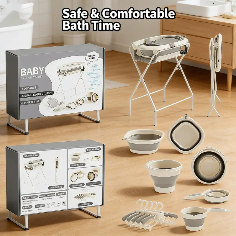 7-in-1 Foldable Baby Bath Set 4