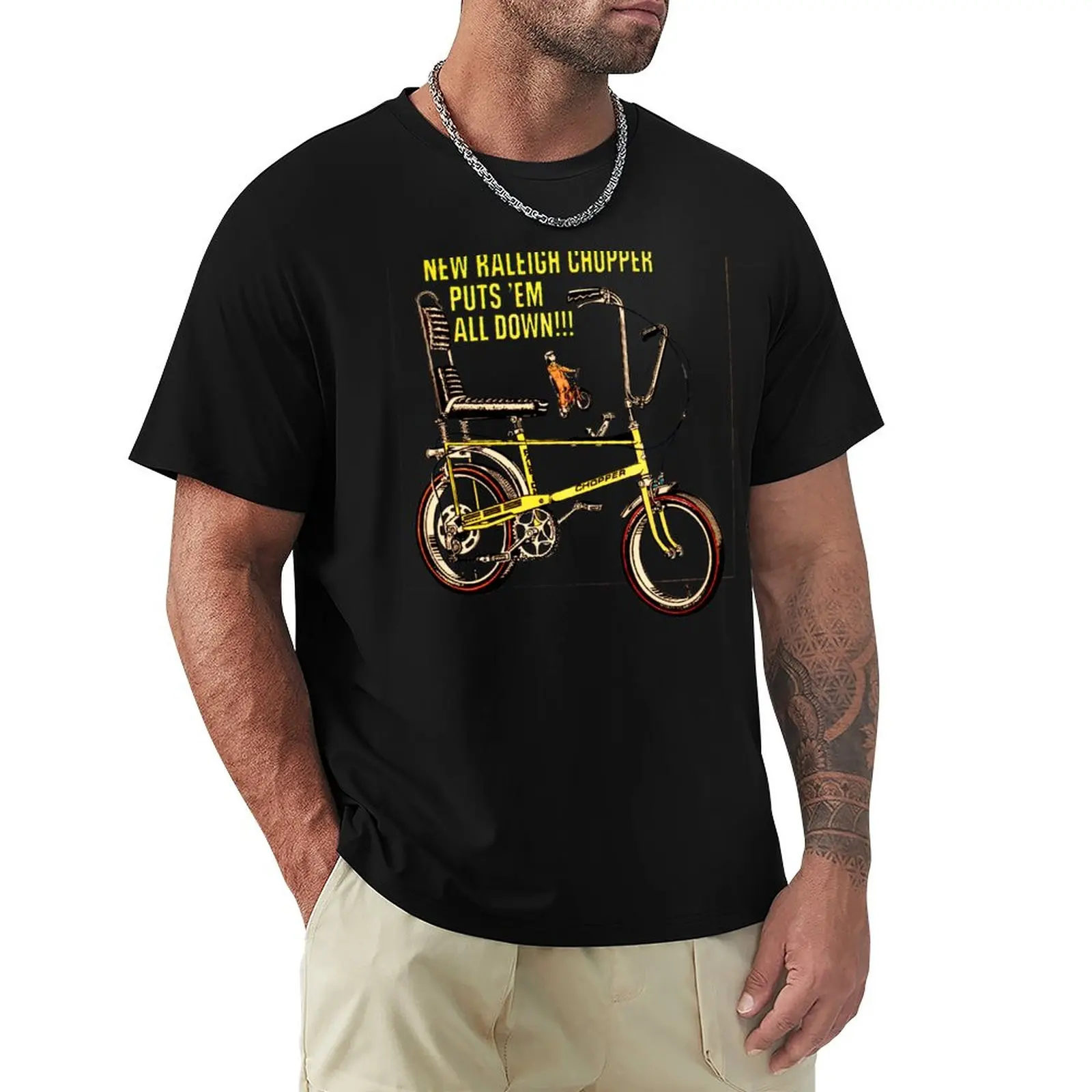 

CHOPPER BIKE ADVERT - 1970s T-Shirt sweat shirt black t shirts plain t-shirt T-shirts for men cotton