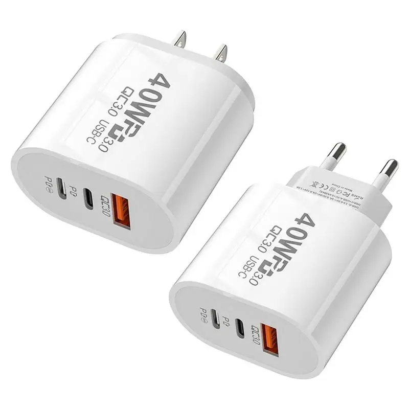 40W USB C Charger Quick Charge 3.0 USB Wall Charger PD Type C Phone Charger Power Adapter For iPhone 14 Xiaomi13 HuaweiSamsung