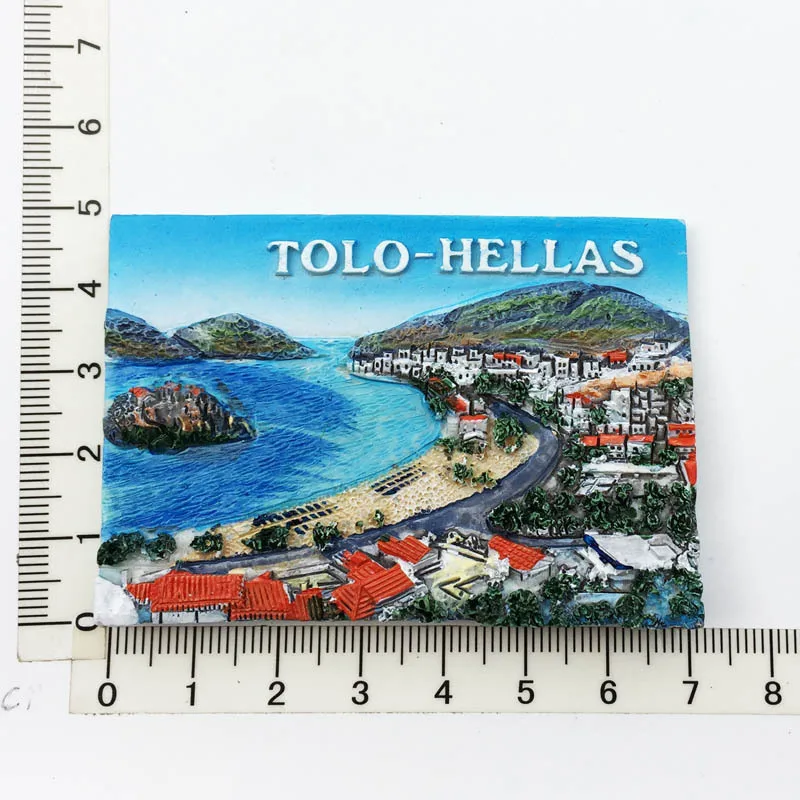 Greek Culture Travel Souvenirs: Decorative Fridge Magnets for Home and Photo Wall Art