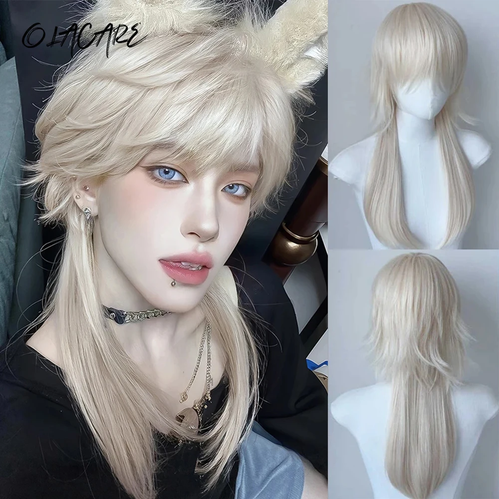 Synthetic Color Wavy Wig for Cosplay and Daily Use