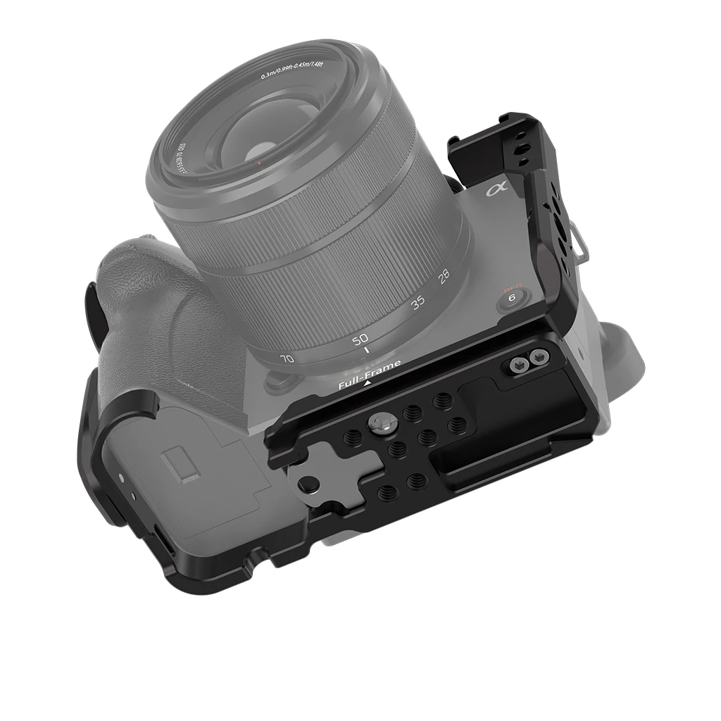 Kamerakäfig aus Metall für Sony FX3 Cinema Camera, Schutzrahmenhalterung, Kaltschuhhalterung, Mikrofon, LED-Lichthalter, Monitorständer – Detail 12