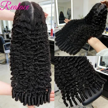 30 40 Inch Burmese Curly Hair Wig 13x6 HD Lace Front Human Hair Hair Wig 13x4 Lace Front Deep Wave Wig For Women 250% Density 1