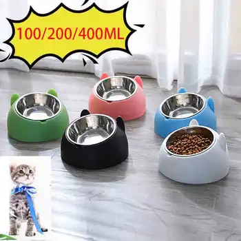 Tilted Stainless Pet Bowl 1
