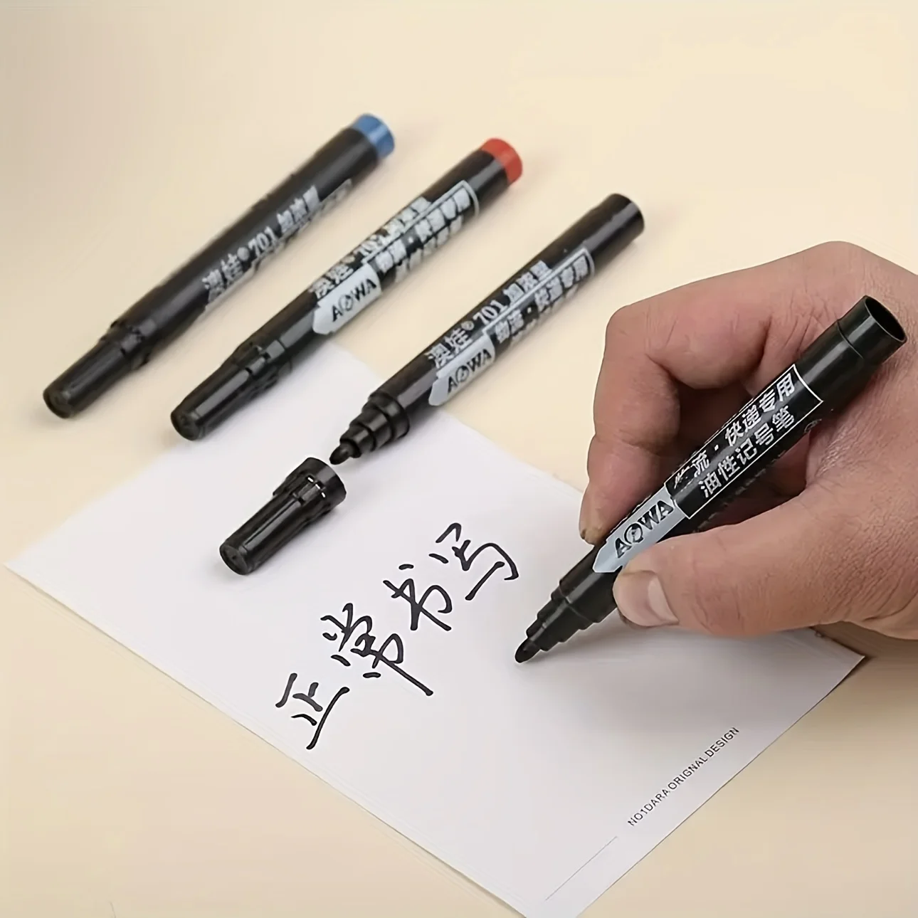 15pcs Oil-Based Permanent Markers Set for Paper, Metal, Glass, Wood, - Ideal for School, Office, Engineering, Construction, Arts - 6