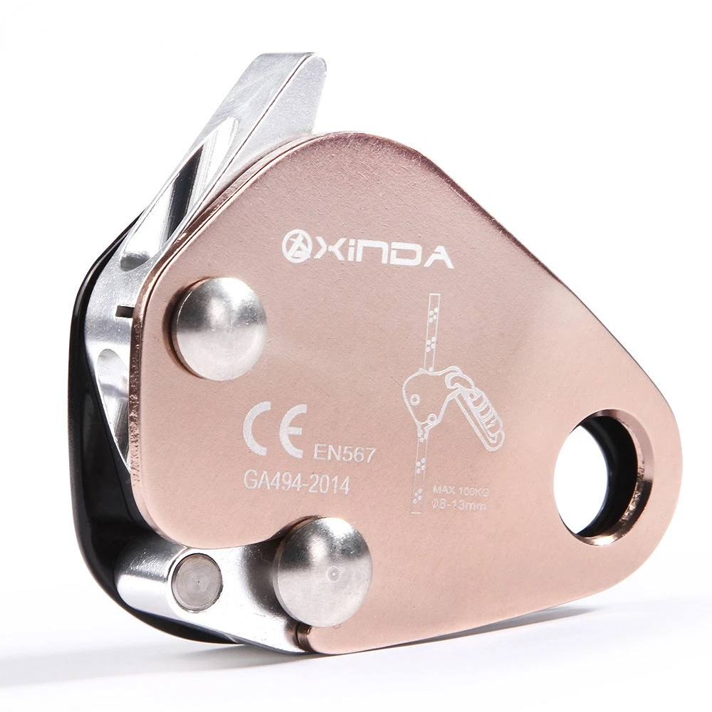 

Outdoor climbing rope grabber high-altitude work anti-fall protector anti-fall self-locking device insurance