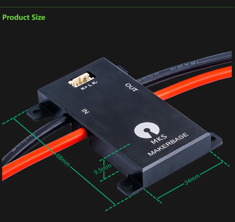 Makerbase AntiSpark-Schalter V2, Aluminium-Leiterplatte, 200 A, für Elektro-Skateboards/E-Bikes/Roller/Roboter. – Detail 5