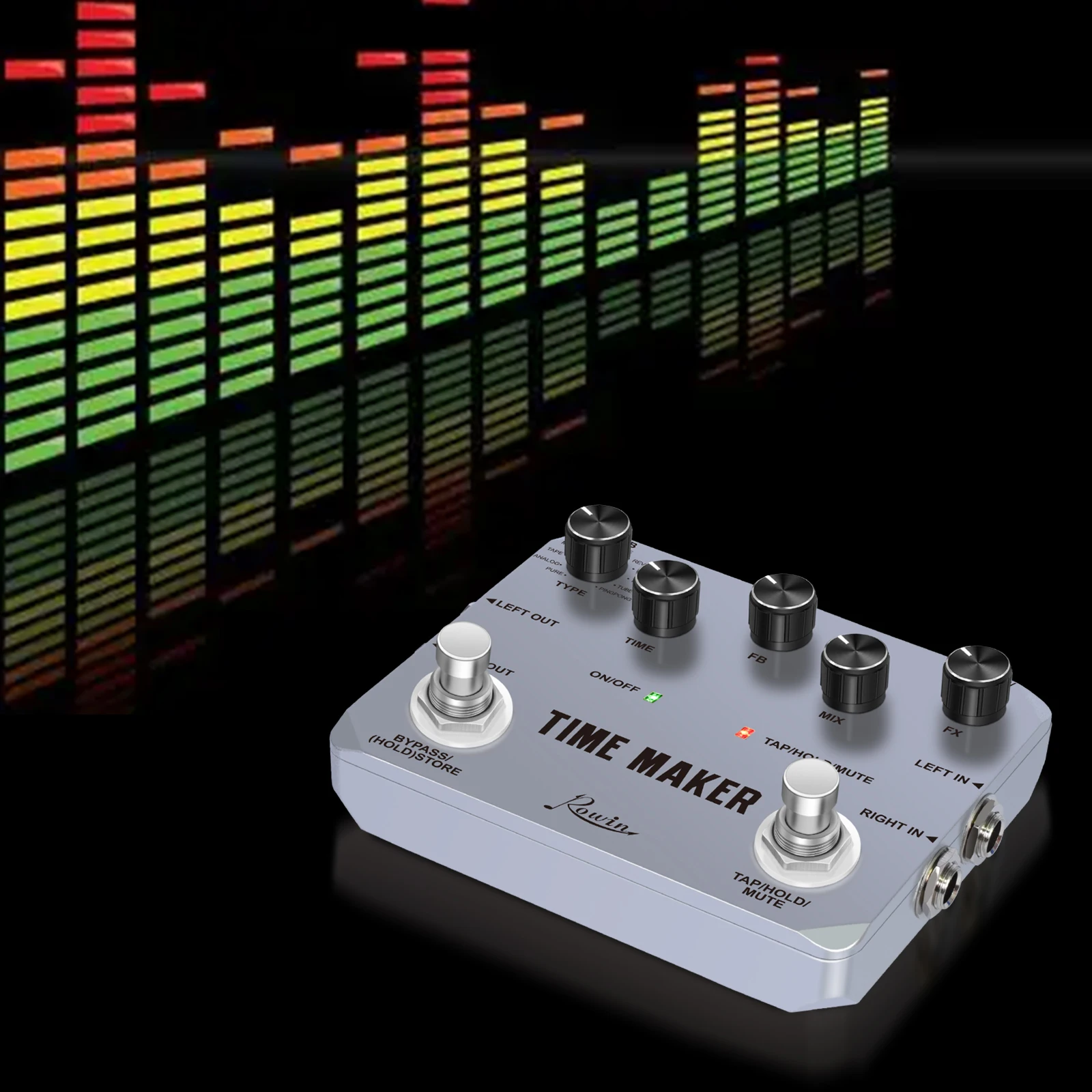 Rowin LTD 02 guitarra tempo maker pedal ultra atraso efeito pedais para