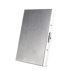 Ultra - Slim Stainless Steel Cigarette Case with Clip & Moisture Protection (For 10 cigarette)