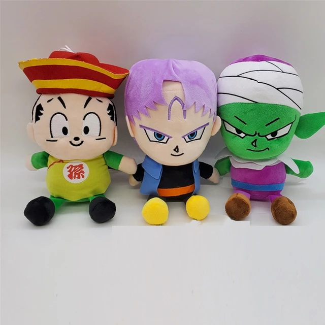 Anime dragon ball z brinquedo de pelúcia saiyan guko piccolo vegeta majin  buu gohan figuras dos desenhos animados bonecas crianças presentes de natal  brinquedos - AliExpress