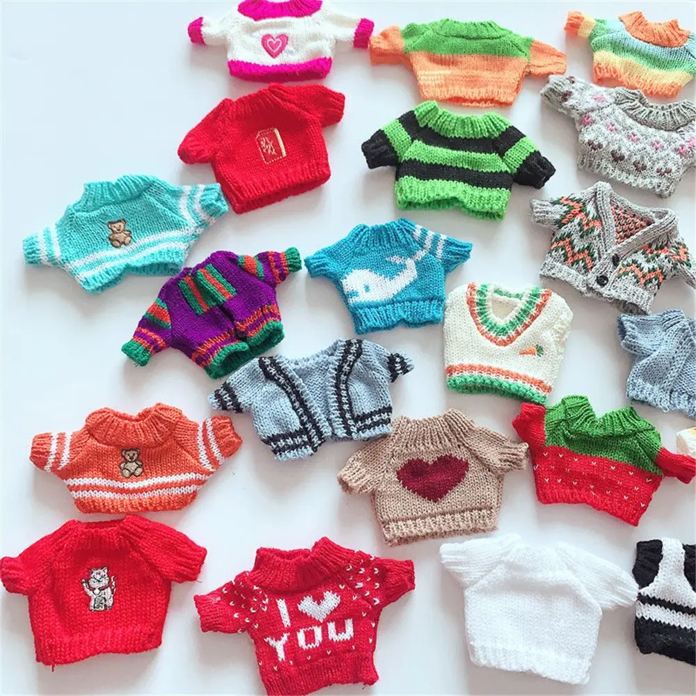 Doll Clothes for 20cm Dolls Plush Doll's Clothing Sweater Stuffed Toy Dolls Outfit for Idol Dolls Accessories