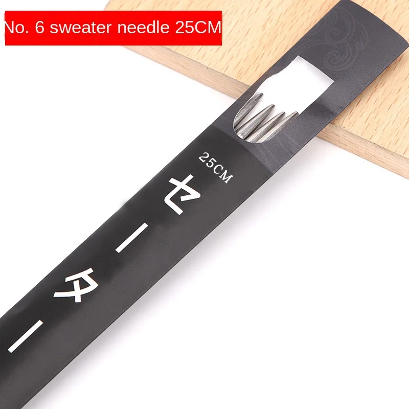 Double Pointed Stainless Steel Knitting Needles Set Size