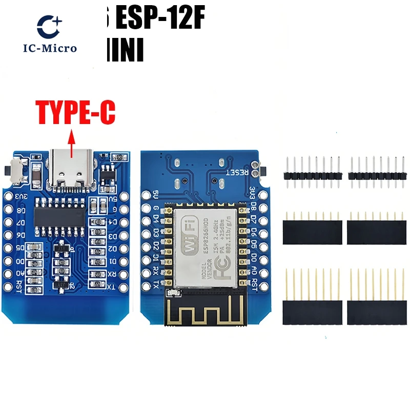 รูปสินค้า บอร์ดพัฒนา ESP8266 D1 มินิ WIFI พร้อมขาเชื่อมต่อ USB