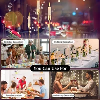 3Pc/Set European style Metal Candle Holders Fashion Simple Wedding Table Decoration Party Living Room Candlestick Christmas Tabl 5