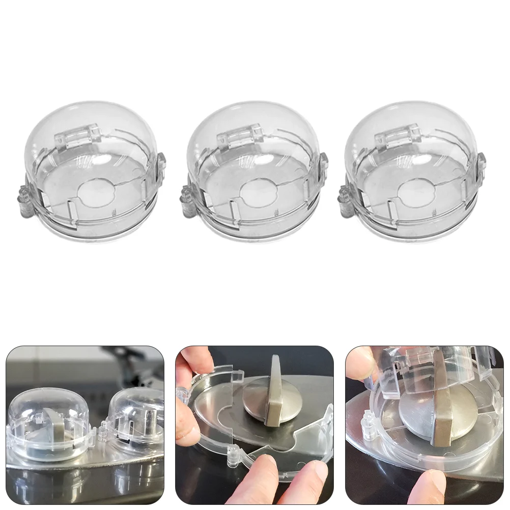 

4 Pcs Switch Cover Kitchen Gas Protector for Children Knobs Stove Safety Fences Stoves Cooker Lock Range Protectors Covers