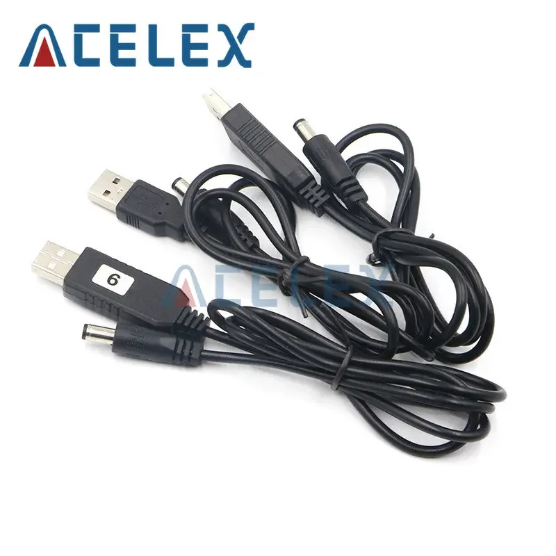 Usb Power Boost Line Dc 5v To Dc 9v / 12v Step Up Module Usb Converter Adapter Cable 2.1x5.5mm Plug