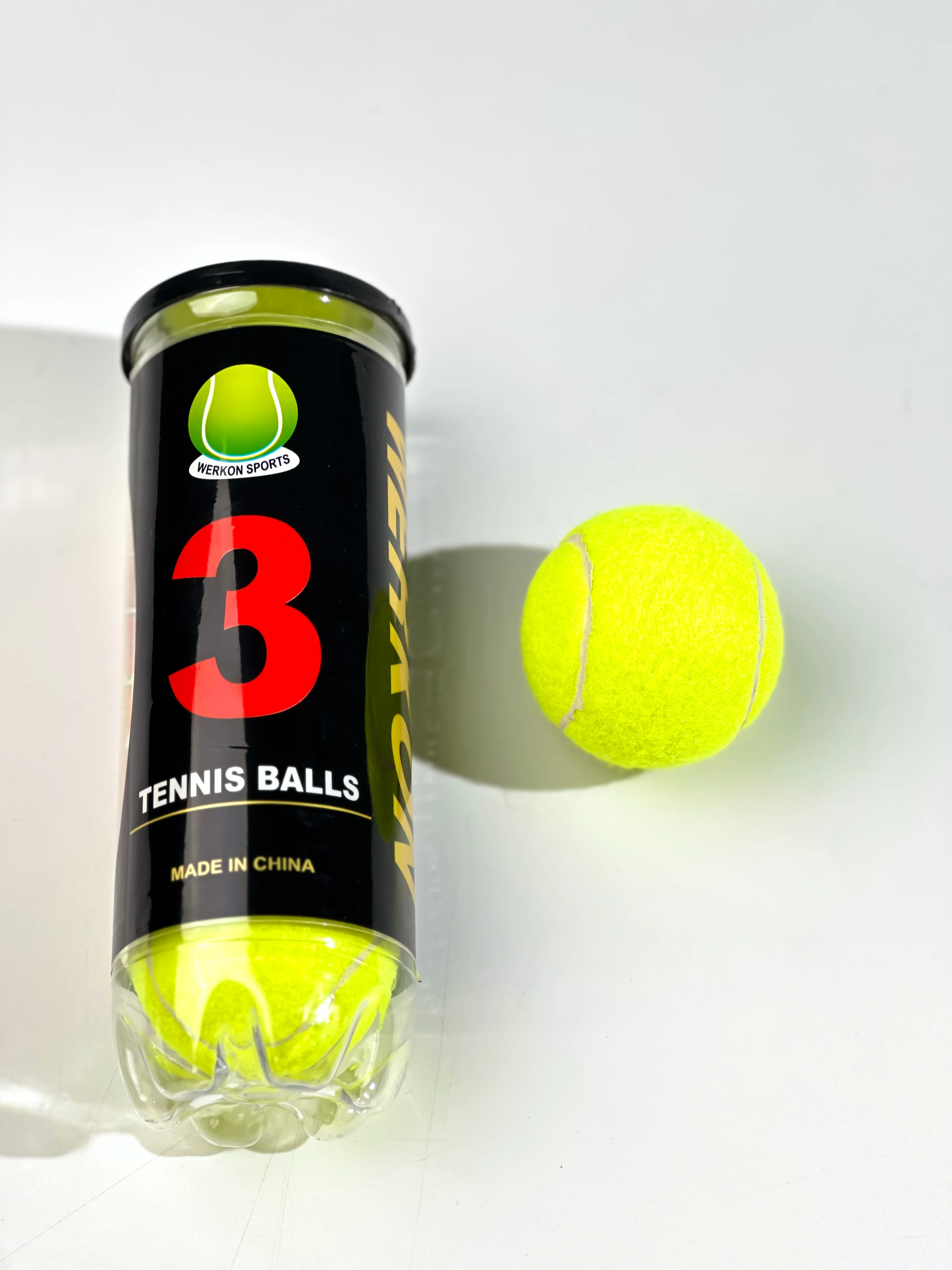 929-Shaped Barreled Tennis Three-Ball Wear-Resistant and Durable Portable Can with Wear-Resistant Tube