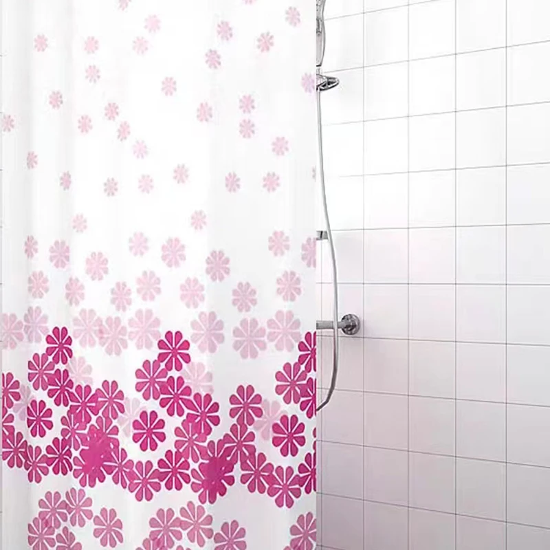Flower shower curtain bathroom flower shower curtain beautiful fabric color wild flower shower curtains