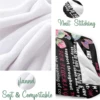 Gift for Mom Personalized Soft Linen Blanket Flower Butterfly Blanket Mother's Day Birthday Family Holiday Gift 5