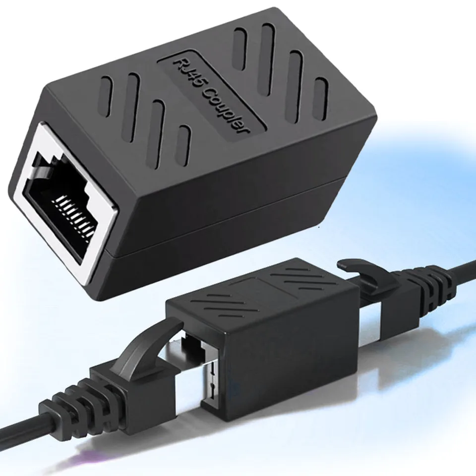 Set 10 Adattatori Rete Accoppiatore In Linea RJ45 Cat7/Cat6/Cat5 – Connettore Femmina Keystone, Confezione Da 10 Pezzi Accoppiatore Keystone Ethernet