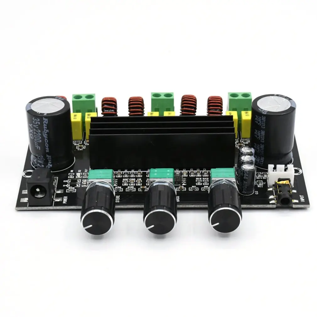 Hot XH-M573 TPA3116D2 보드 80W+80W+100W 2.1 채널 TPA3116 디지털 전력 증폭기 보드 1.2MHZ 베이스 서브우퍼 Dro[pshipping